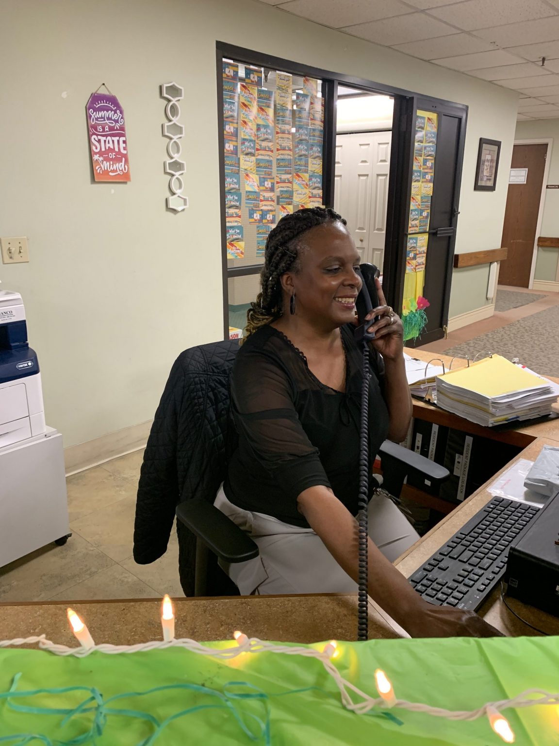 Inside Athena Abbott Terrace's Receptionist With The Listening Ear